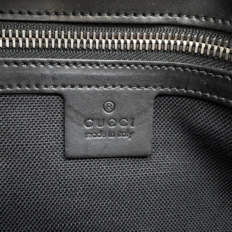 グッチ トートバッグ GGスプリーム/レザー 495559 GUCCI 2wayショルダーバッグ 黒