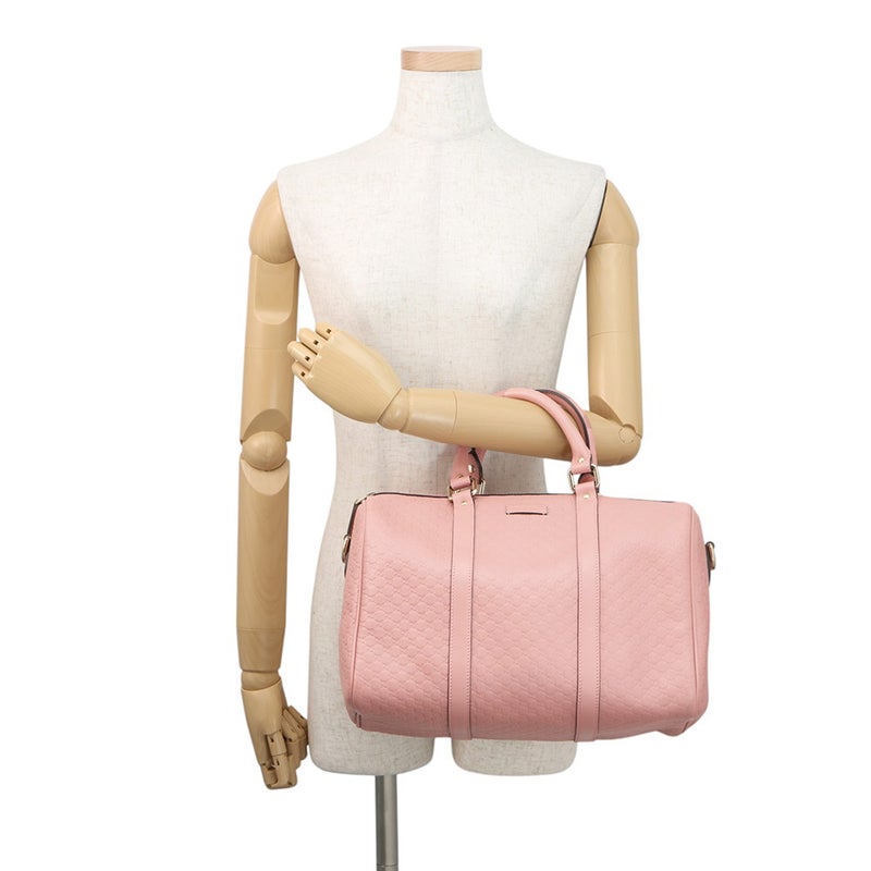 グッチ ボストンバッグ マイクログッチシマ レザー 449646 GUCCI 2wayショルダーバッグ