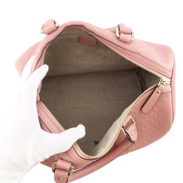 グッチ ボストンバッグ マイクログッチシマ レザー 449646 GUCCI 2wayショルダーバッグ