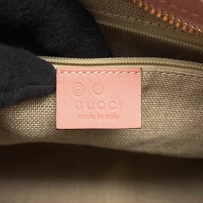 グッチ ボストンバッグ マイクログッチシマ レザー 449646 GUCCI 2wayショルダーバッグ