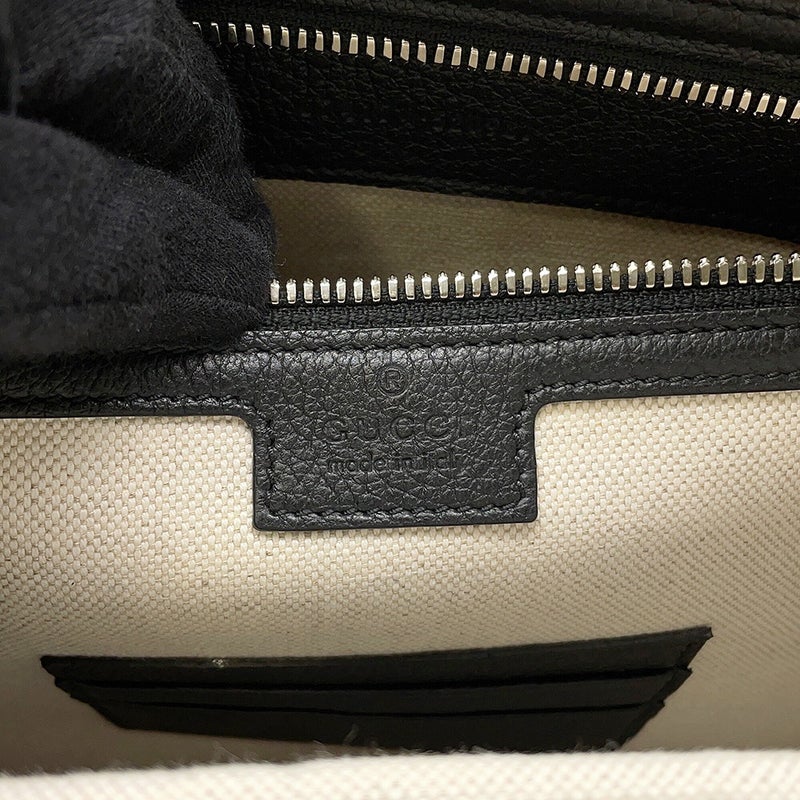 グッチ ビジネスバッグ エンボスロゴ ブリーフケース レザー 674174 GUCCI ハンドバッグ 黒
