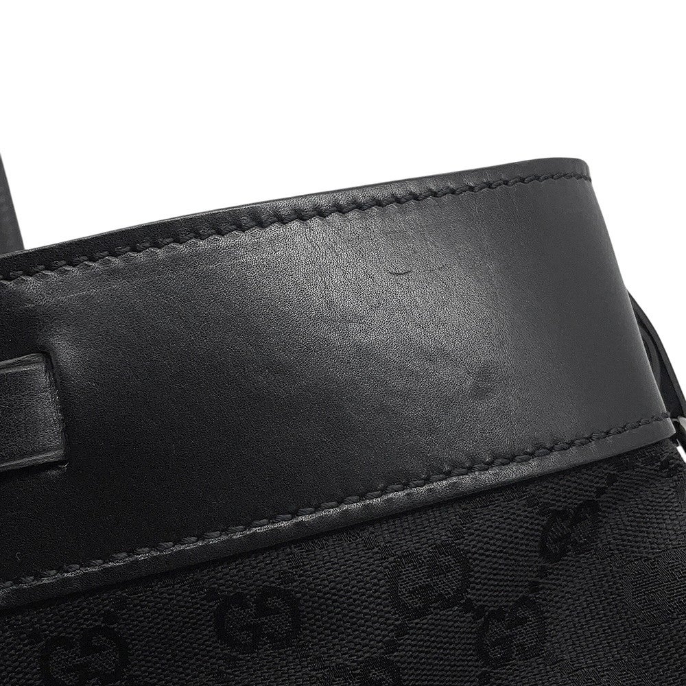 グッチ トートバッグ GGキャンバス/レザー 106251 GUCCI バッグ 黒