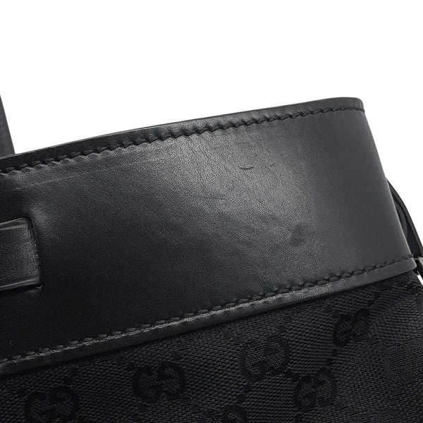 グッチ トートバッグ GGキャンバス/レザー 106251 GUCCI バッグ 黒