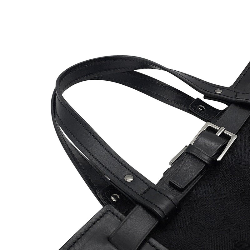 グッチ トートバッグ GGキャンバス/レザー 106251 GUCCI バッグ 黒