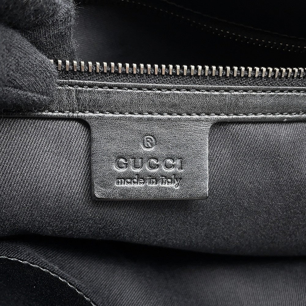グッチ トートバッグ GGキャンバス/レザー 106251 GUCCI バッグ 黒