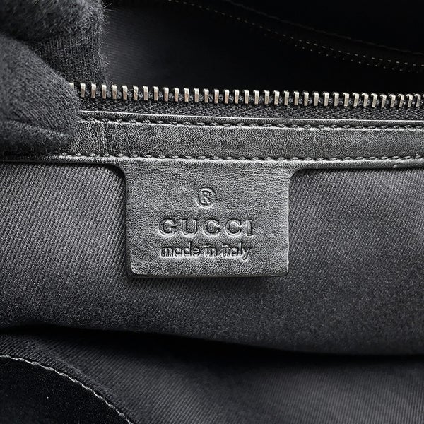 グッチ トートバッグ GGキャンバス/レザー 106251 GUCCI バッグ 黒