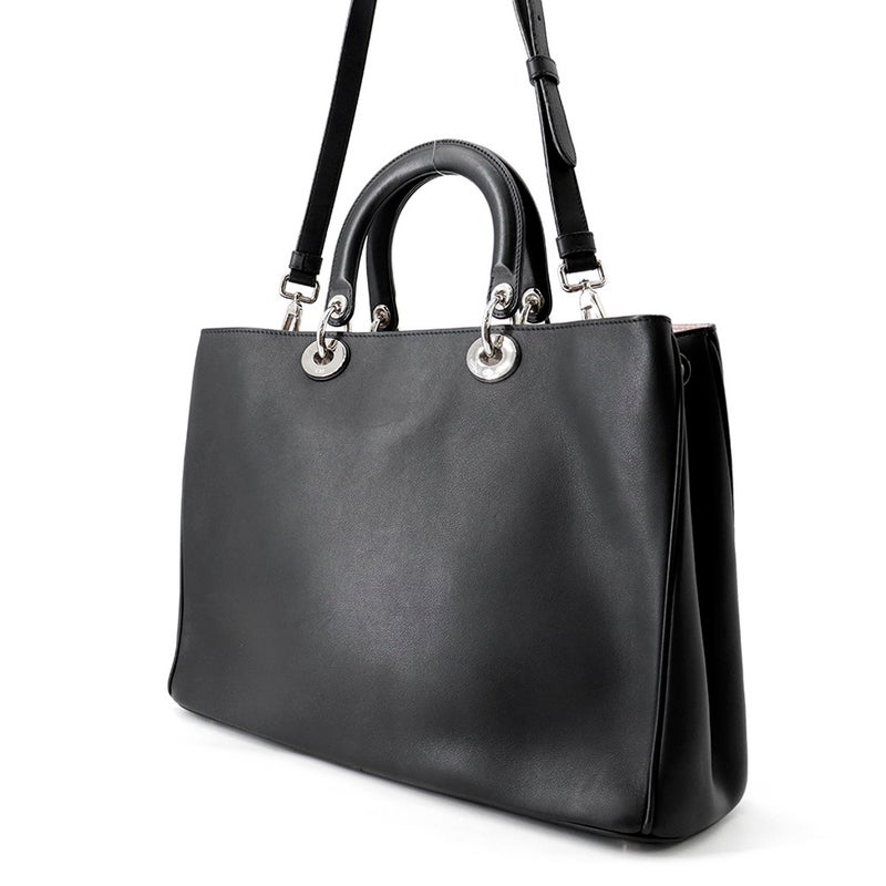 クリスチャン・ディオール ハンドバッグ ディオリッシモ ラージ レザー M0901PVPU Christian Dior 2way 黒