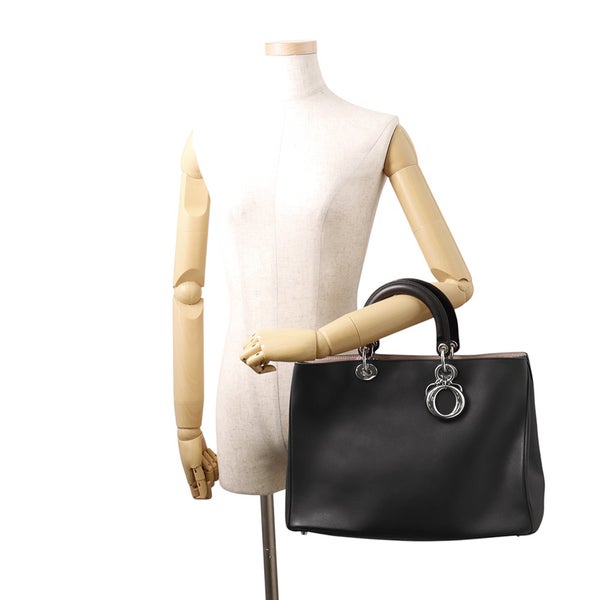 クリスチャン・ディオール ハンドバッグ ディオリッシモ ラージ レザー M0901PVPU Christian Dior 2way 黒