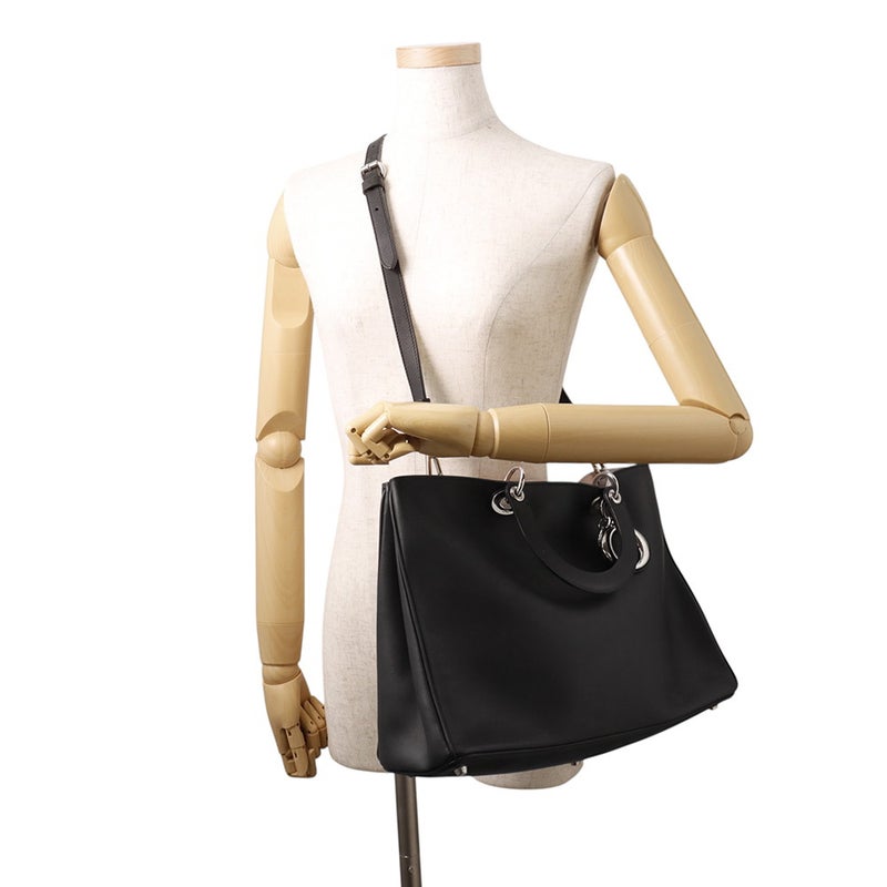 クリスチャン・ディオール ハンドバッグ ディオリッシモ ラージ レザー M0901PVPU Christian Dior 2way 黒