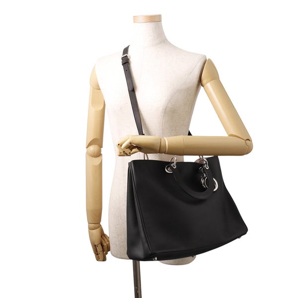 クリスチャン・ディオール ハンドバッグ ディオリッシモ ラージ レザー M0901PVPU Christian Dior 2way 黒