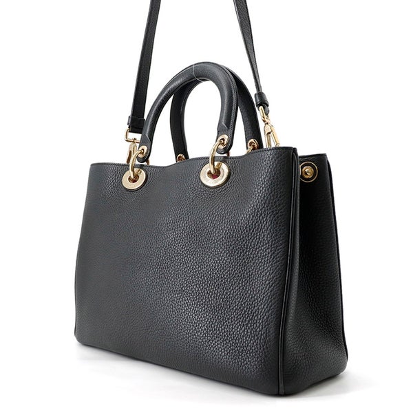 クリスチャン・ディオール ハンドバッグ ディオリッシモ レザー Christian Dior 2way 黒