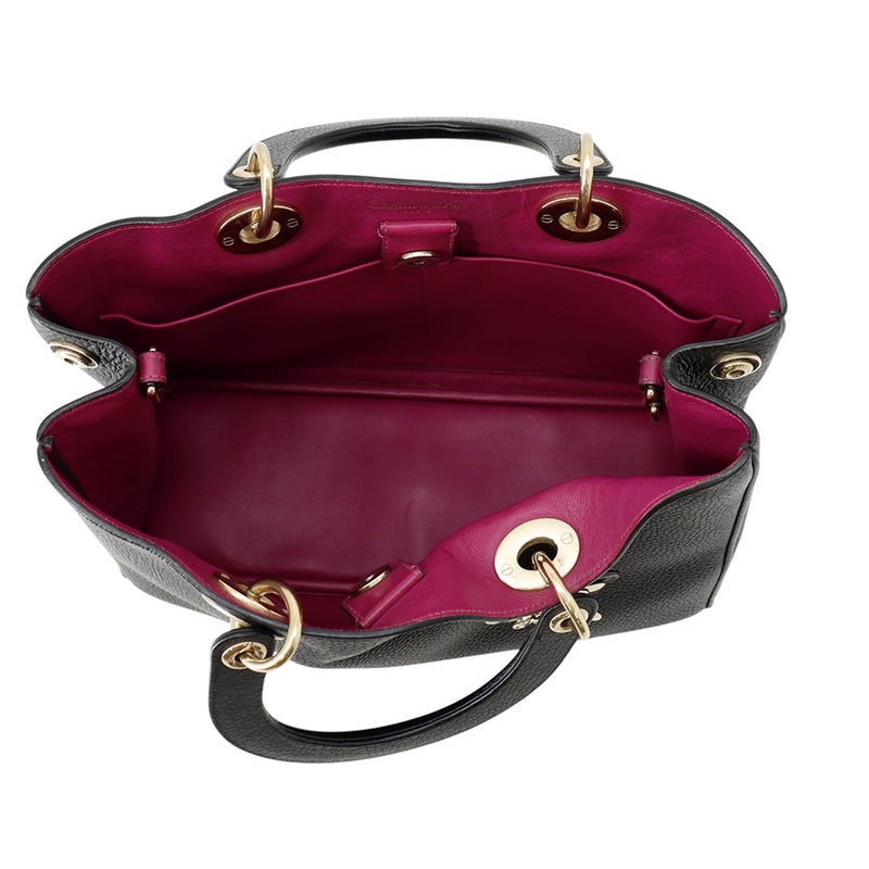 クリスチャン・ディオール ハンドバッグ ディオリッシモ レザー Christian Dior 2way 黒
