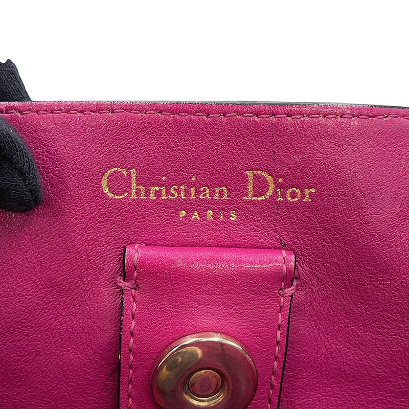 クリスチャン・ディオール ハンドバッグ ディオリッシモ レザー Christian Dior 2way 黒