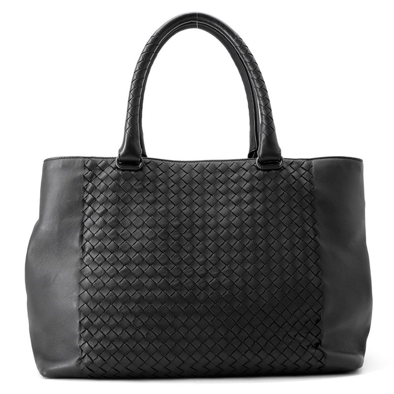 ボッテガヴェネタ トートバッグ イントレチャート レザー 428331 BOTTEGA VENETA 黒