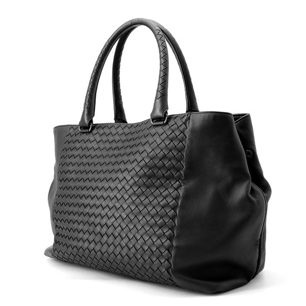 ボッテガヴェネタ トートバッグ イントレチャート レザー 428331 BOTTEGA VENETA 黒