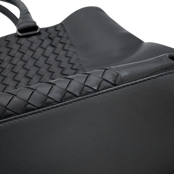 ボッテガヴェネタ トートバッグ イントレチャート レザー 428331 BOTTEGA VENETA 黒