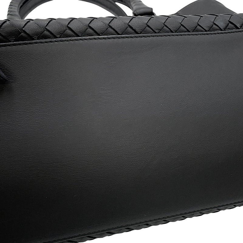 ボッテガヴェネタ トートバッグ イントレチャート レザー 428331 BOTTEGA VENETA 黒