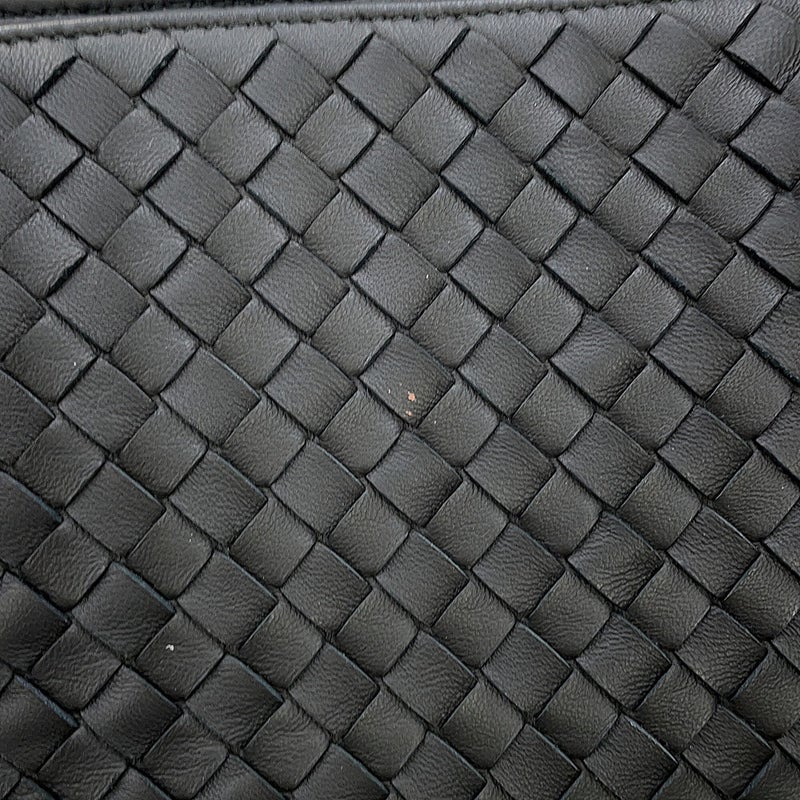 ボッテガヴェネタ トートバッグ イントレチャート レザー 428331 BOTTEGA VENETA 黒