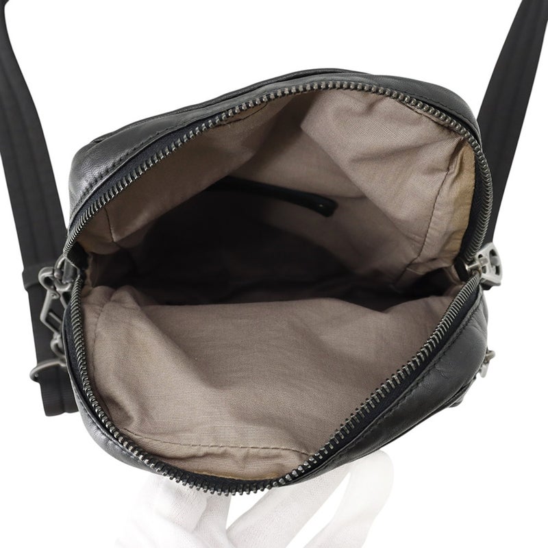 ボッテガヴェネタ ショルダーバッグ イントレチャート レザー BOTTEGA VENETA 黒