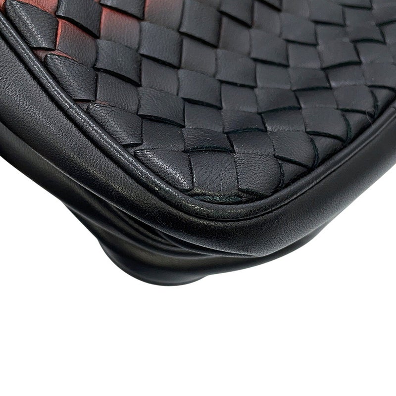 ボッテガヴェネタ ショルダーバッグ イントレチャート レザー BOTTEGA VENETA 黒