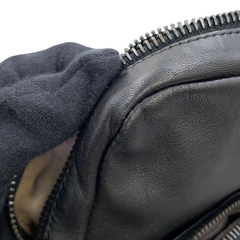 ボッテガヴェネタ ショルダーバッグ イントレチャート レザー BOTTEGA VENETA 黒