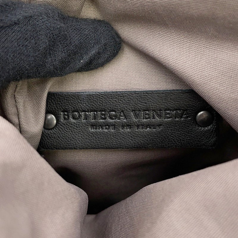 ボッテガヴェネタ ショルダーバッグ イントレチャート レザー BOTTEGA VENETA 黒
