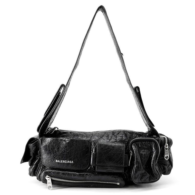 バレンシアガ ショルダーバッグ スーパービジー BALENCIAGA バッグ 黒