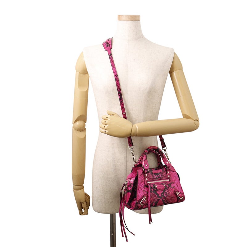 バレンシアガ ハンドバッグ ネオクラシック シティ ミニ パイソン 638524 BALENCIAGA 2wayショルダーバッグ