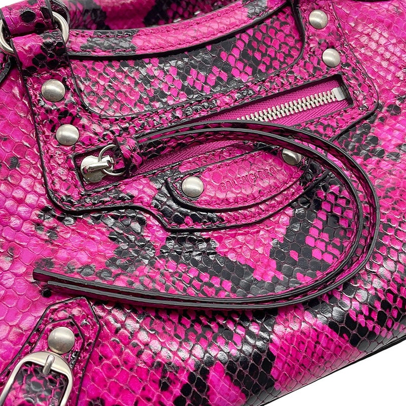バレンシアガ ハンドバッグ ネオクラシック シティ ミニ パイソン 638524 BALENCIAGA 2wayショルダーバッグ