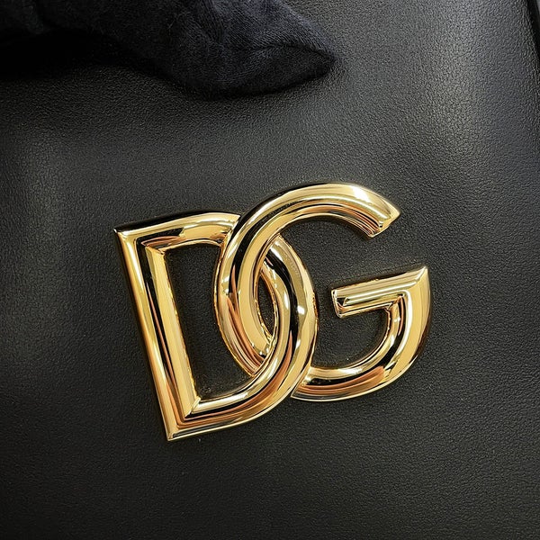ドルチェ&ガッバーナ トートバッグ FEFE ショッピングバッグ ミディアム レザー DOLCE&GABBANA 黒