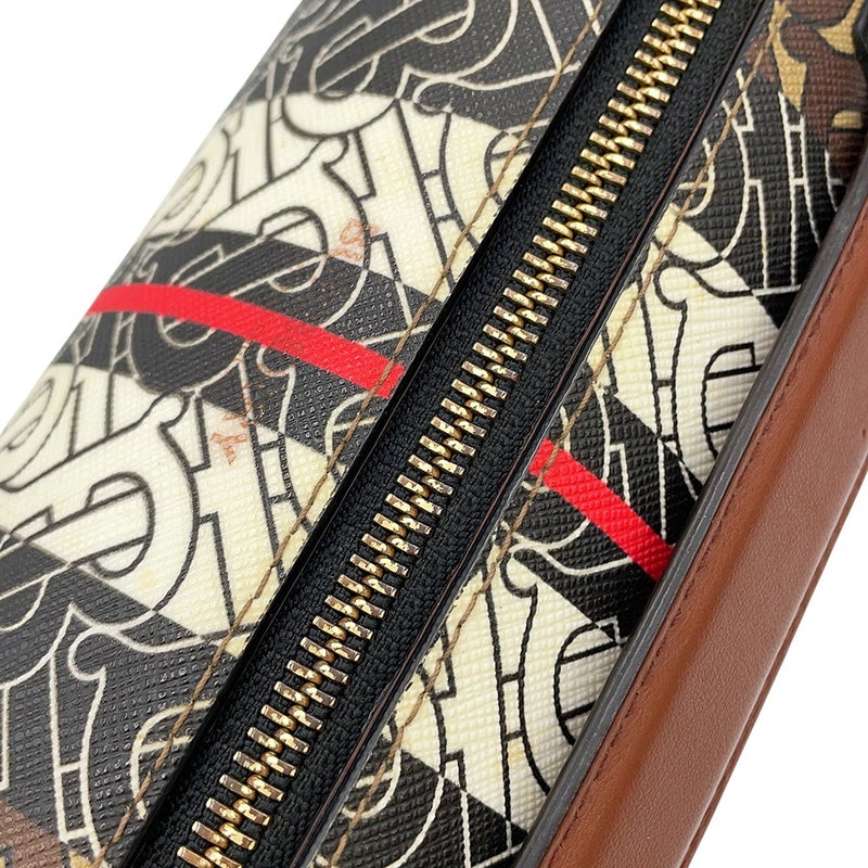 バーバリー ショルダーバッグ TBモノグラム ストライプ PVC レザー 8020170 BURBERRY