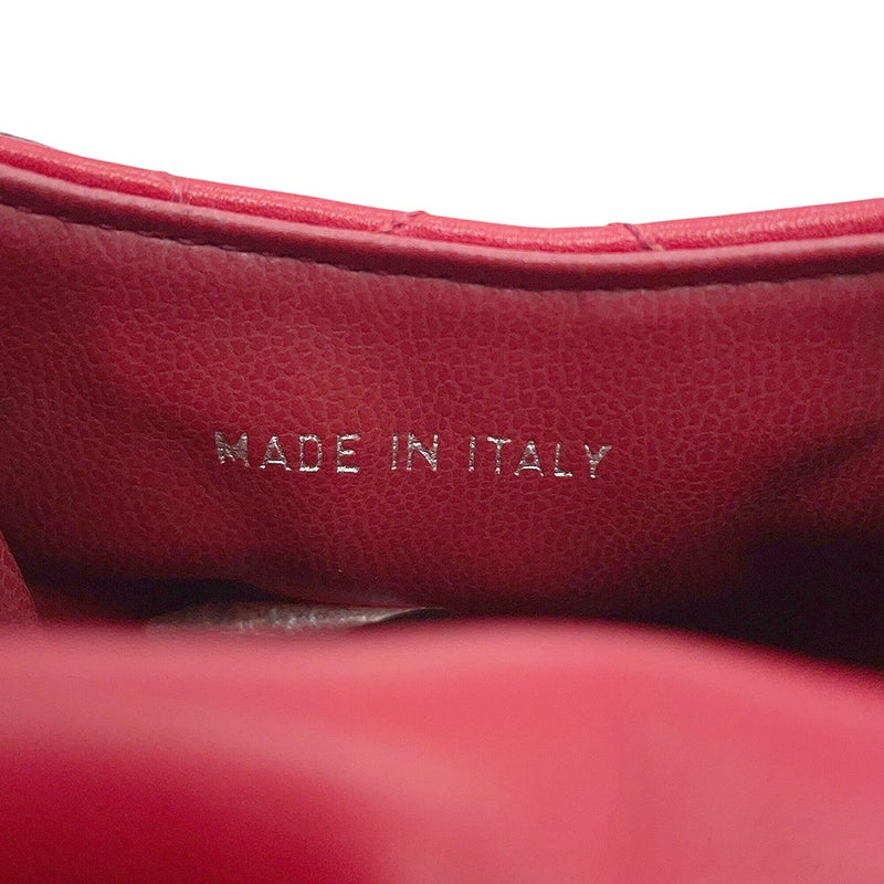 シャネル チェーンショルダーバッグ ポシェット マトラッセ ココマーク ラムスキン CHANEL バッグ フォンポーチ