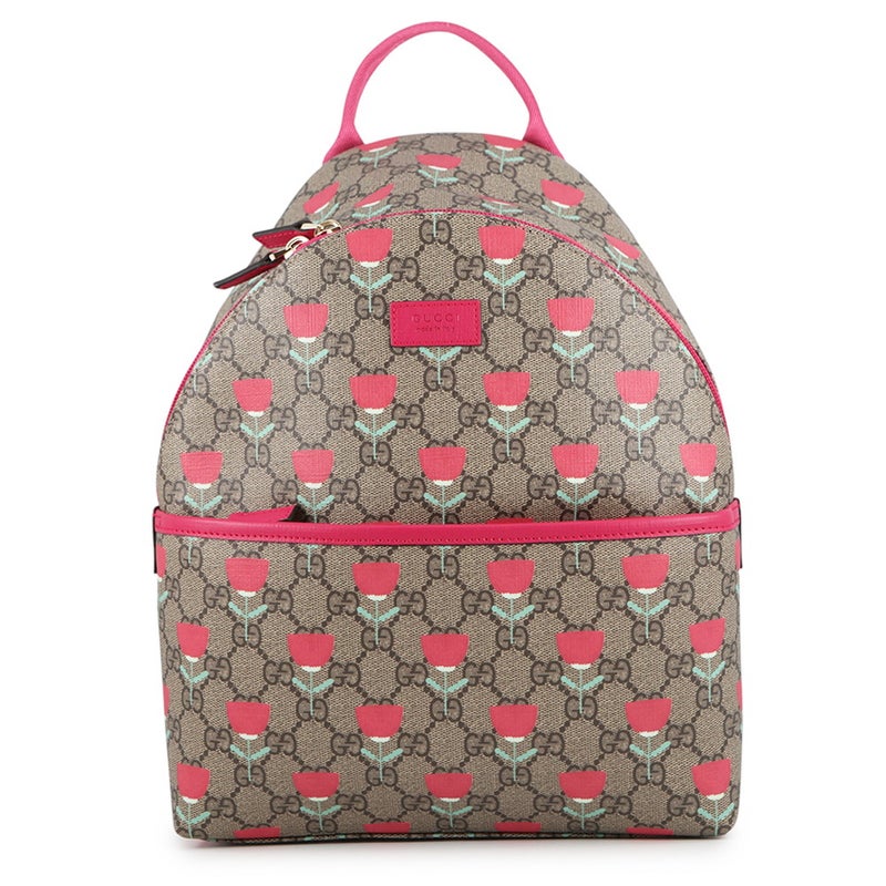 グッチ バックパック フラワープリント チルドレンズ GGスプリーム/レザー 782708 GUCCI リュック キッズ キム・スンヨン