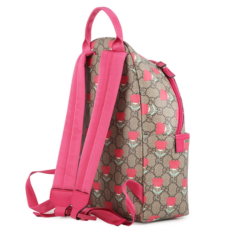 グッチ バックパック フラワープリント チルドレンズ GGスプリーム/レザー 782708 GUCCI リュック キッズ キム・スンヨン