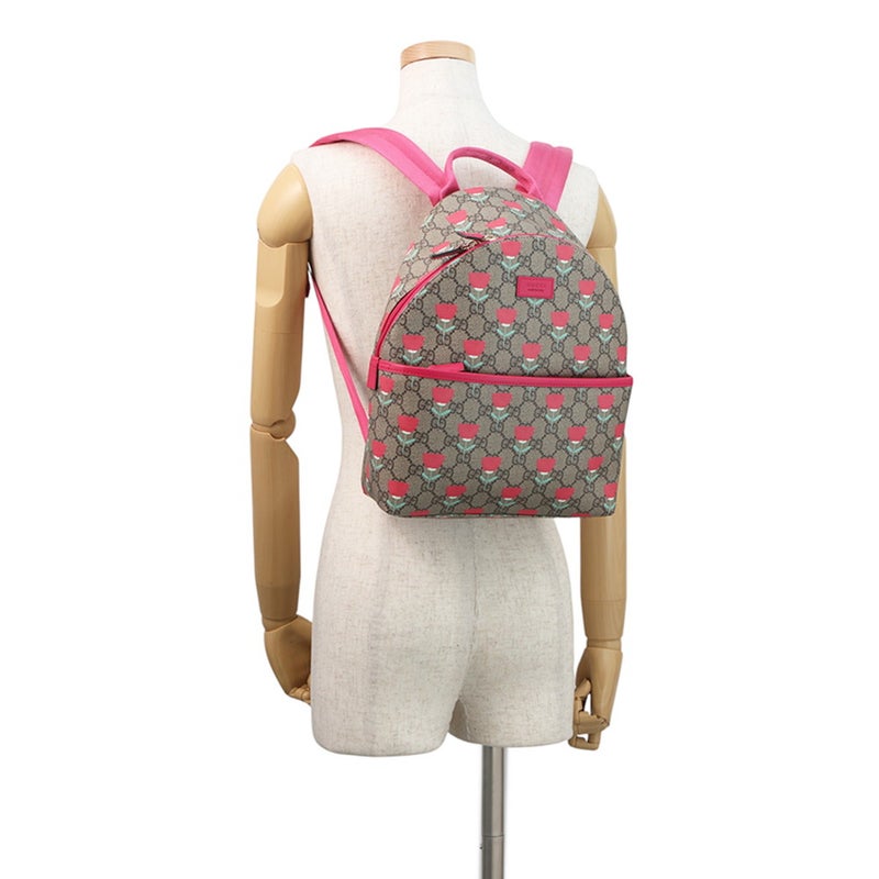 グッチ バックパック フラワープリント チルドレンズ GGスプリーム/レザー 782708 GUCCI リュック キッズ キム・スンヨン