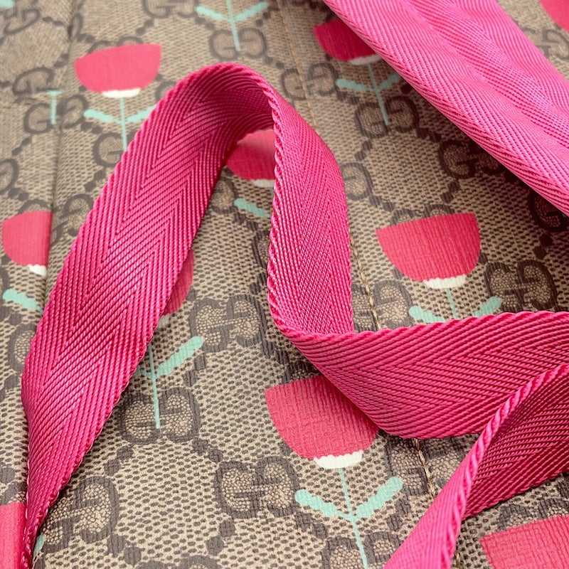 グッチ バックパック フラワープリント チルドレンズ GGスプリーム/レザー 782708 GUCCI リュック キッズ キム・スンヨン