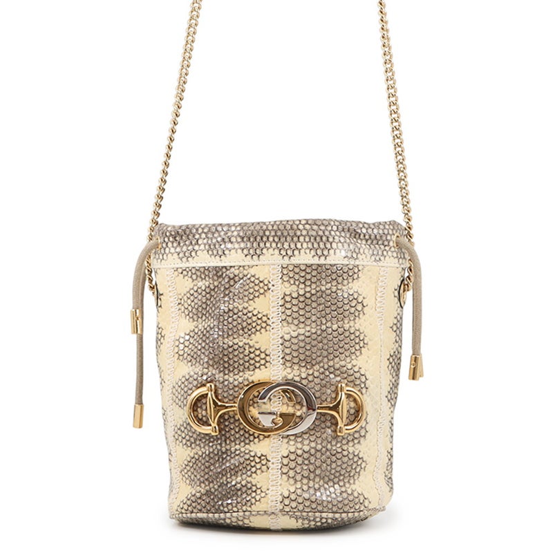 グッチ チェーンショルダーバッグ ズゥミ パイソン型押しレザー 576432 GUCCI バッグ