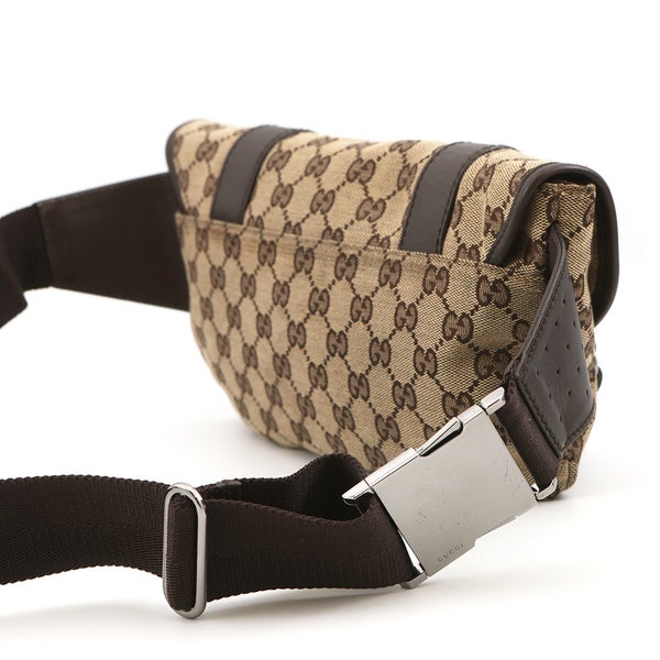 グッチ ボディバッグ GGキャンバス/レザー 145851 GUCCI ウエストバッグ