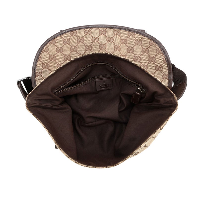 グッチ ボディバッグ GGキャンバス/レザー 145851 GUCCI ウエストバッグ