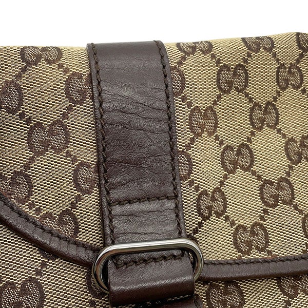 グッチ ボディバッグ GGキャンバス/レザー 145851 GUCCI ウエストバッグ