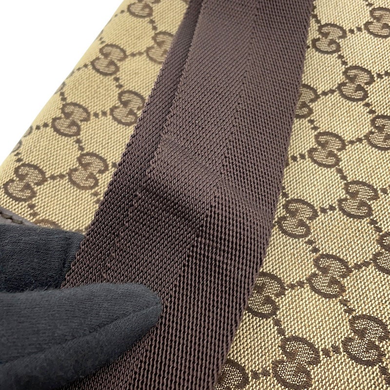 グッチ ボディバッグ GGキャンバス/レザー 145851 GUCCI ウエストバッグ