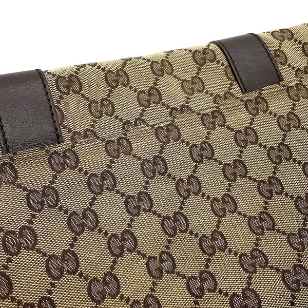 グッチ ボディバッグ GGキャンバス/レザー 145851 GUCCI ウエストバッグ