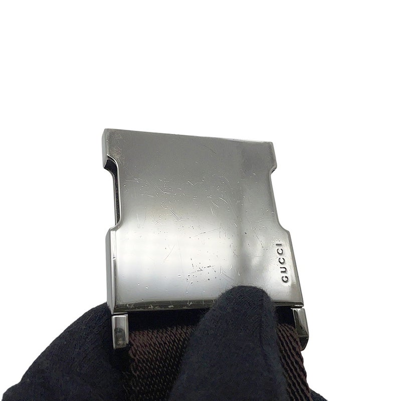 グッチ ボディバッグ GGキャンバス/レザー 145851 GUCCI ウエストバッグ