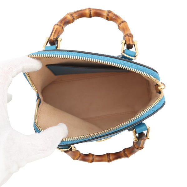 グッチ ハンドバッグ ダイアナ バンブー ミニ レザー 715775 GUCCI 2wayショルダーバッグ