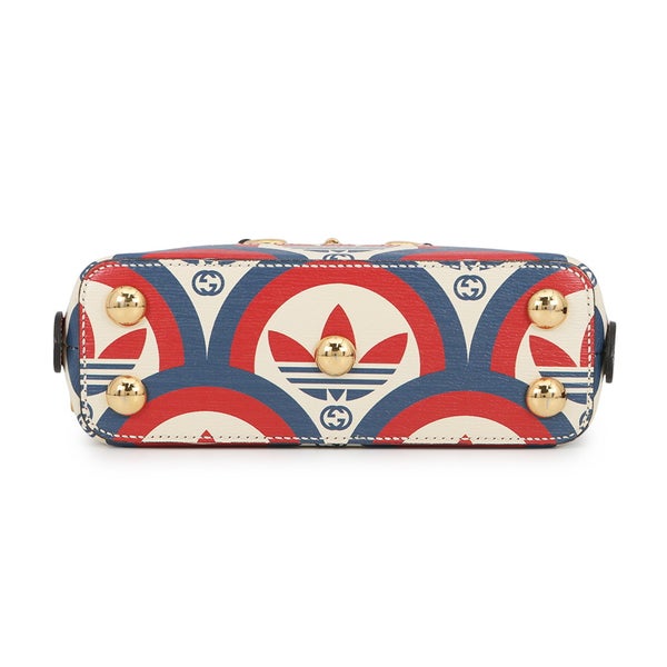 グッチ ハンドバッグ ホースビット1955 ミニ トップハンドル アディダスコラボ 677212 GUCCI 2wayショルダー 白