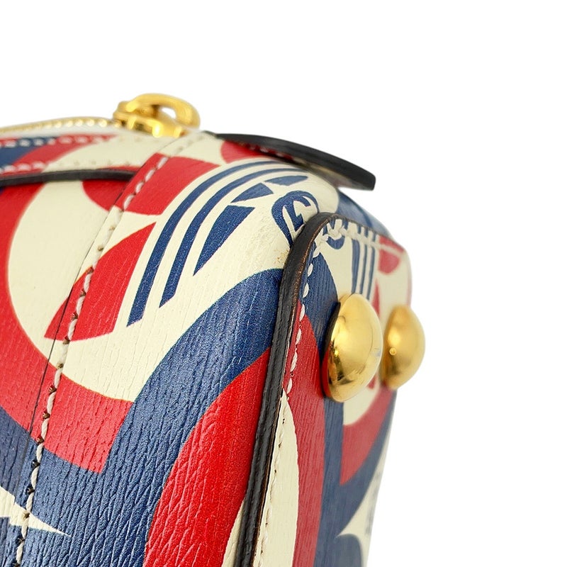 グッチ ハンドバッグ ホースビット1955 ミニ トップハンドル アディダスコラボ 677212 GUCCI 2wayショルダー 白