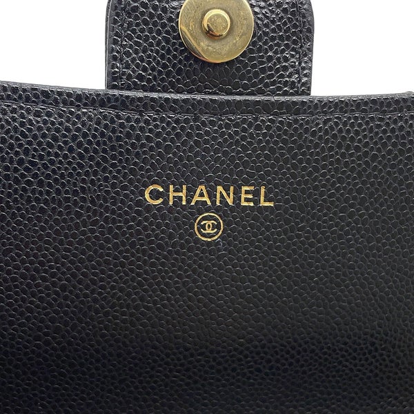シャネル チェーンフォンケース マトラッセ ココマーク キャビアスキン AP3744 CHANEL スマホケース 黒
