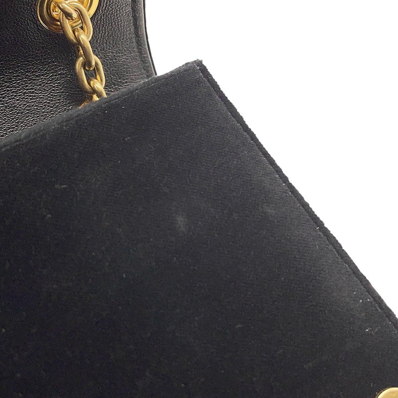 ミュウミュウ チェーンショルダーバッグ マテラッセ ベロア 5BP065 Miu Miu 2way 黒