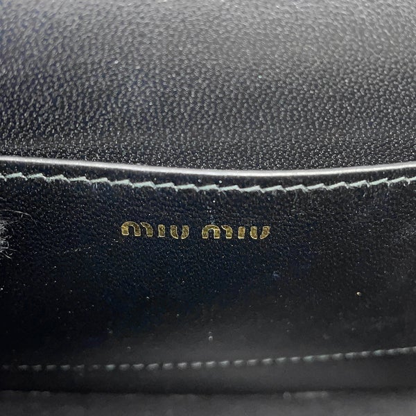ミュウミュウ チェーンショルダーバッグ マテラッセ ベロア 5BP065 Miu Miu 2way 黒