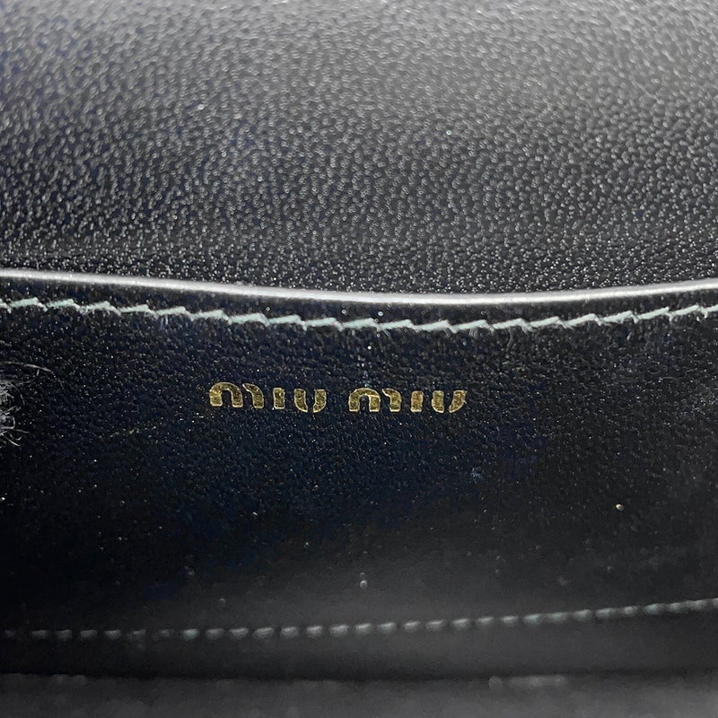 ミュウミュウ チェーンショルダーバッグ マテラッセ ベロア 5BP065 Miu Miu 2way 黒